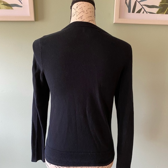 Women’s Black Button-Up Cardigan Size XS - Picture 2 of 7